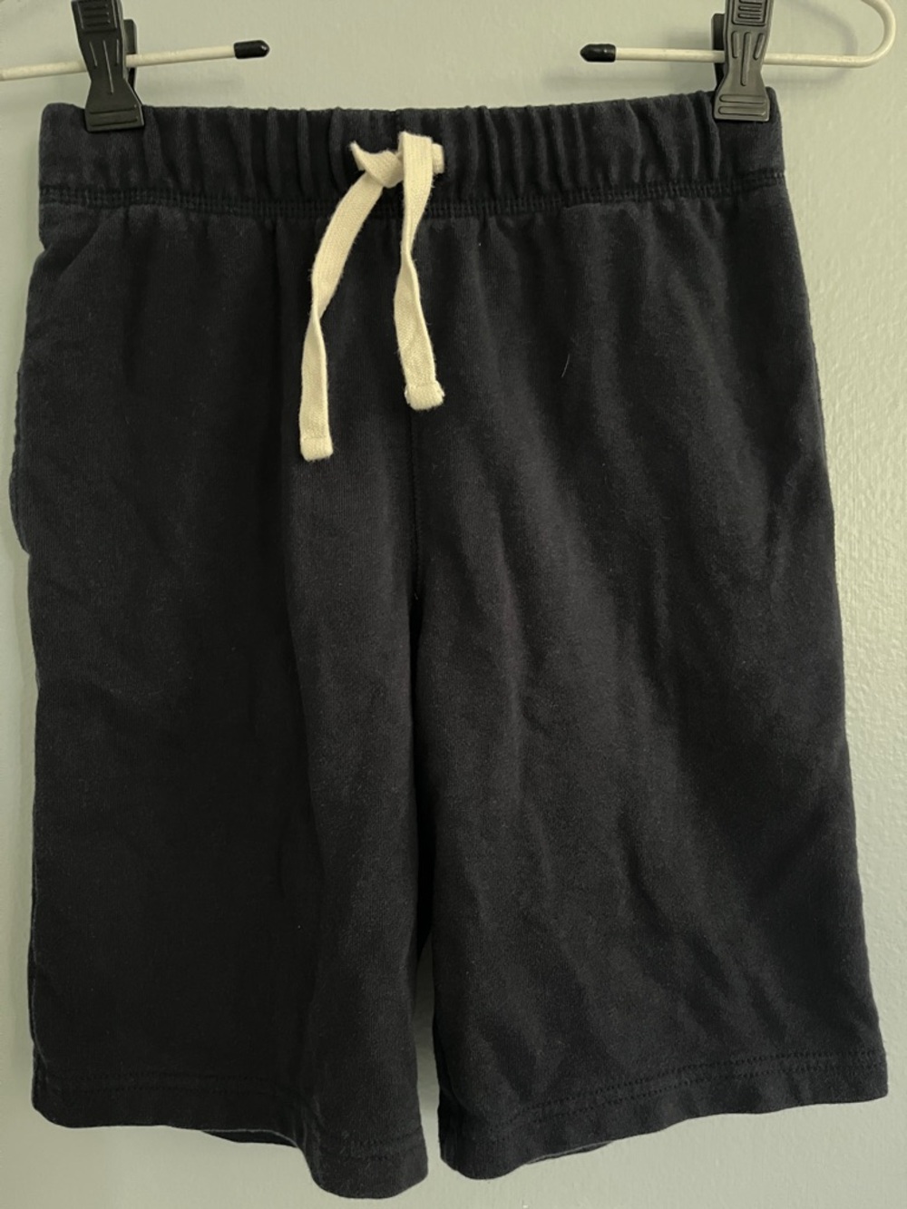 Navy Jersey Knit Shorts